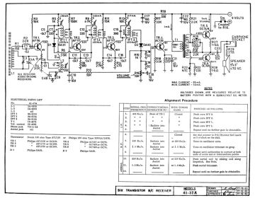 Philips 41 37A schematic circuit diagram